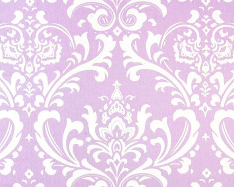 Liz and Roo Lavender Damask Window Valance