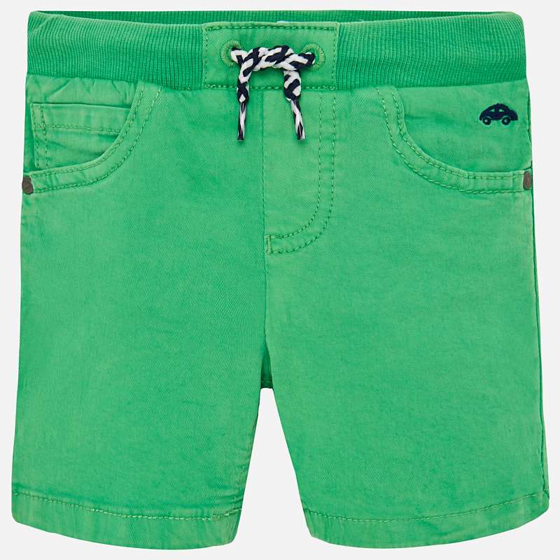 Bermuda Shorts w/ Drawstring - Celery