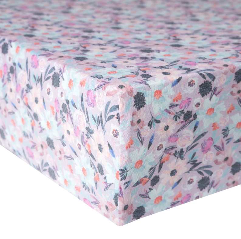 Copper Pearl Crib Sheet in Morgan