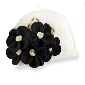 Mud Pie Tres Jolie Flower Hat, White