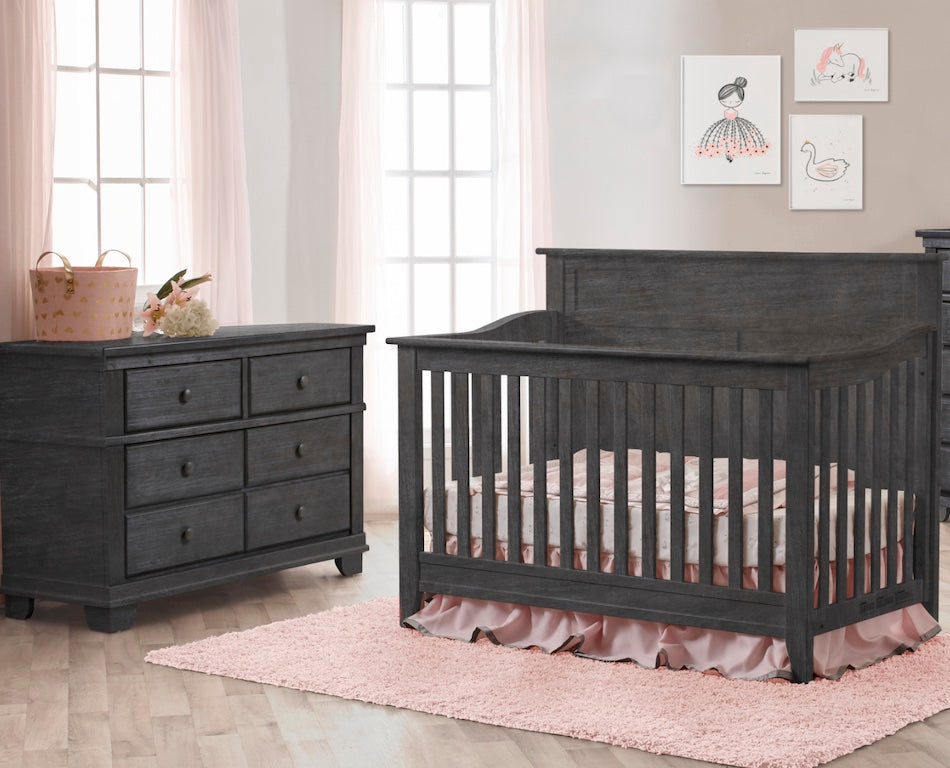 black crib and dresser set 2 Piece Nursery Furniture Sets