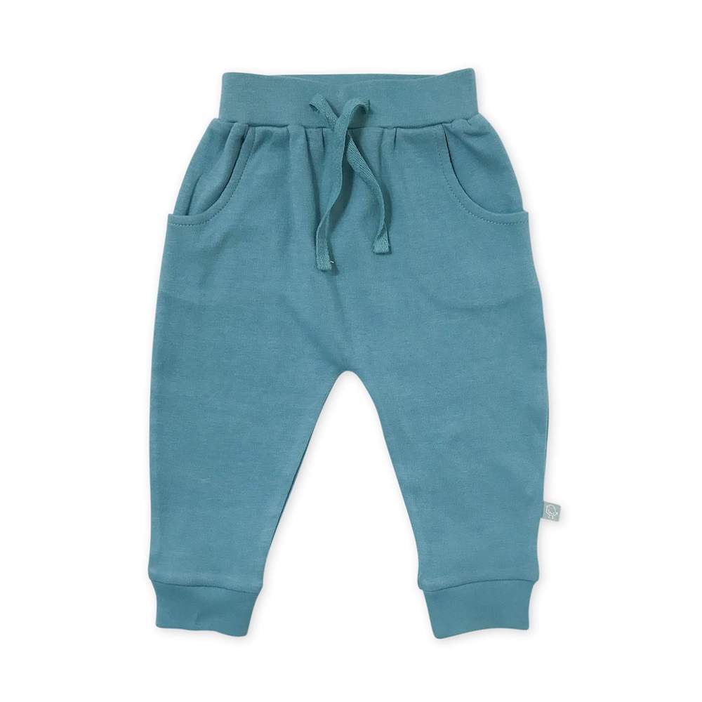 Finn + Emma Vintage Aqua Lounge Pants - 3-6 Months