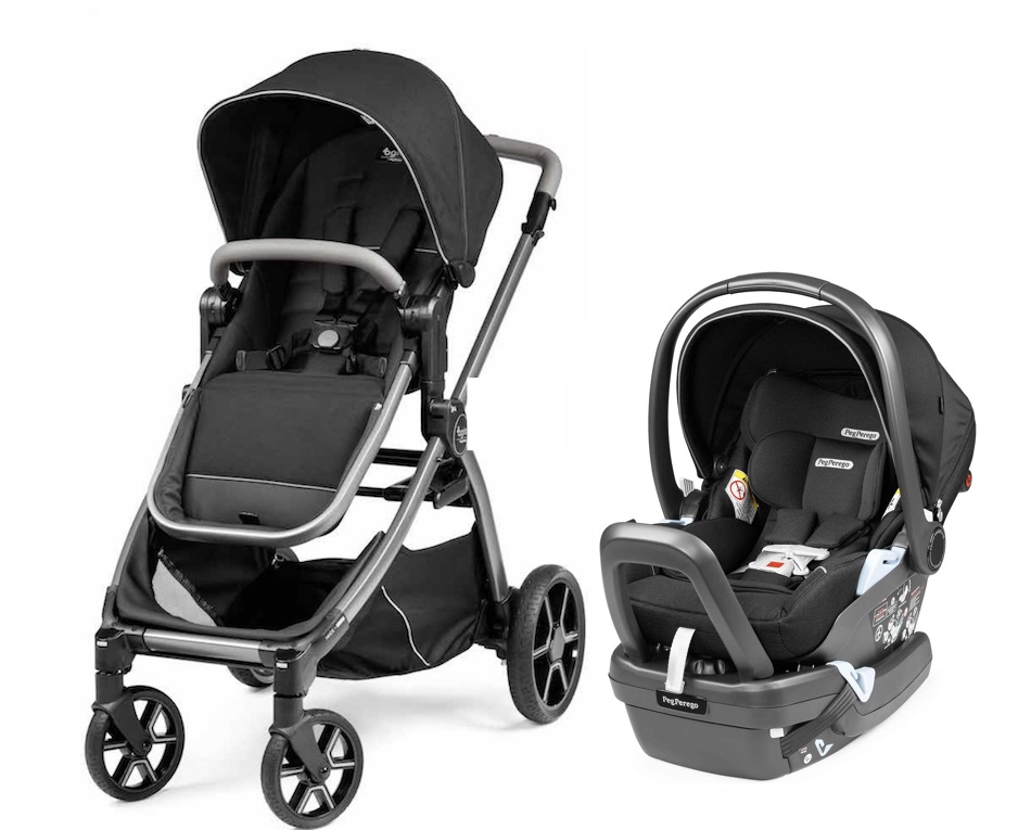 Agio Z4 Duo Stroller + Car Seat + Double Adapter - Black Pearl