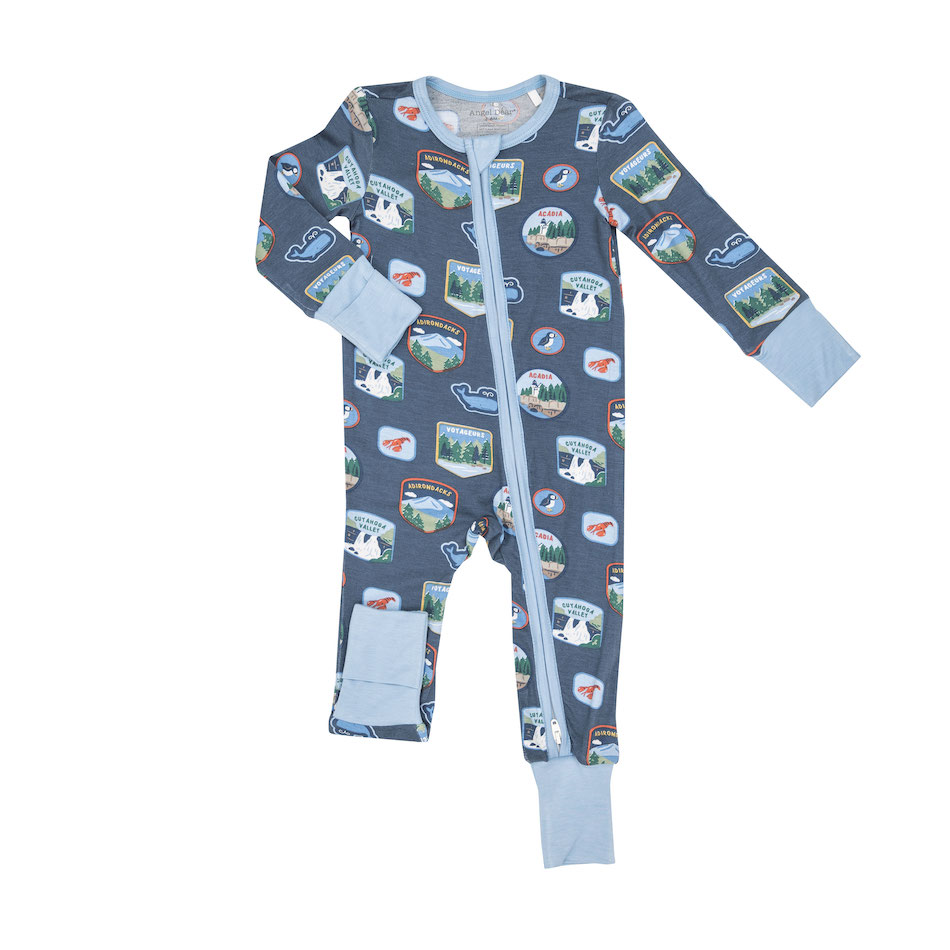 Angel Dear Patches New England Romper - 6-12 Months