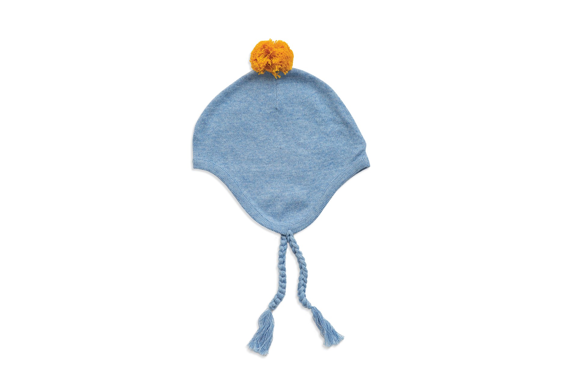 Angel Dear Llama Knit Alpaca Pilot Hat in Blue - 6-12 Months