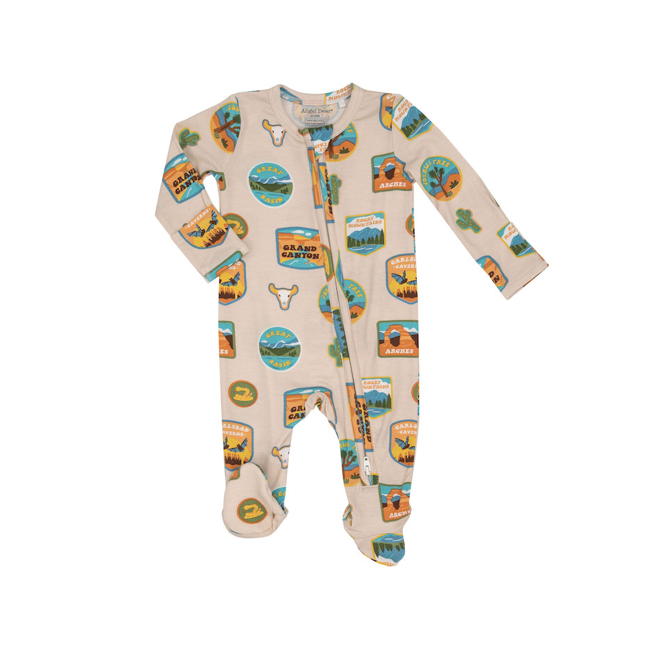 Angel Dear Patches SW Footie - 6-9 Months