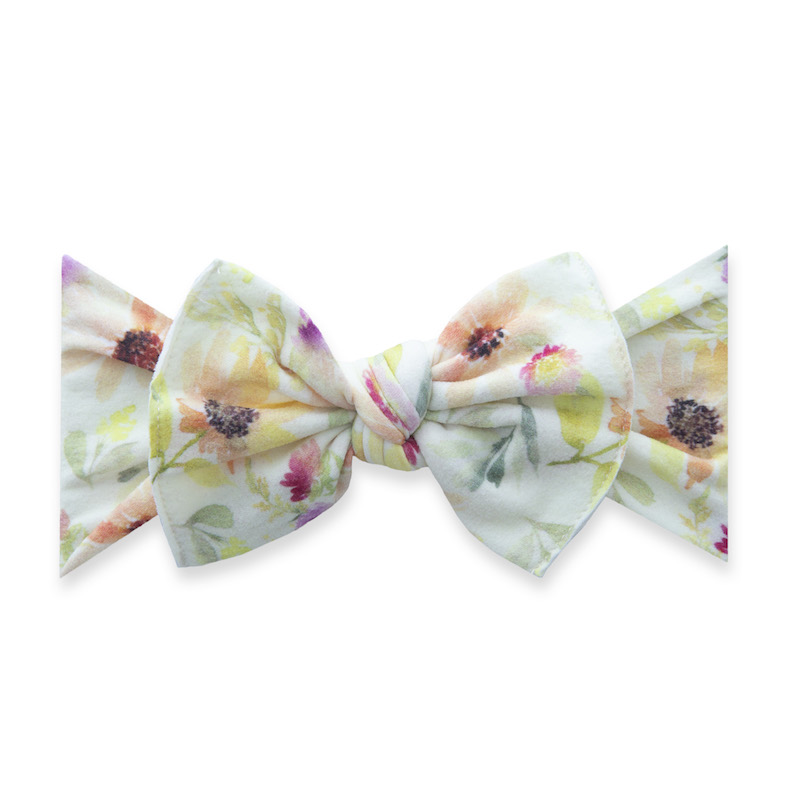 Baby Bling Bows Printed Knot - June Bloom