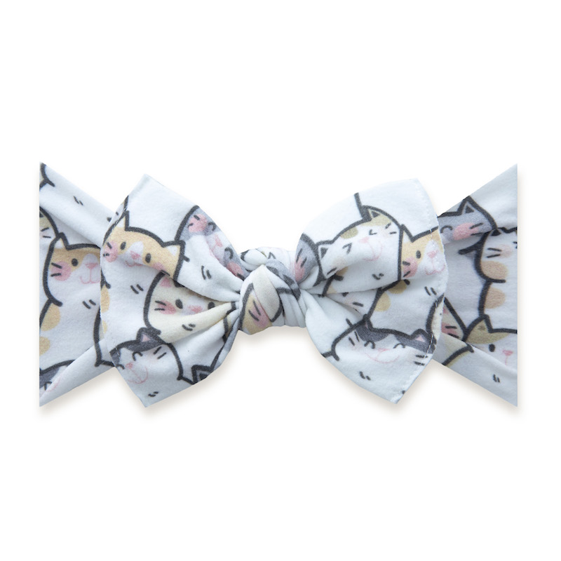 Baby Bling Bows Printed Knot - Kitty Club