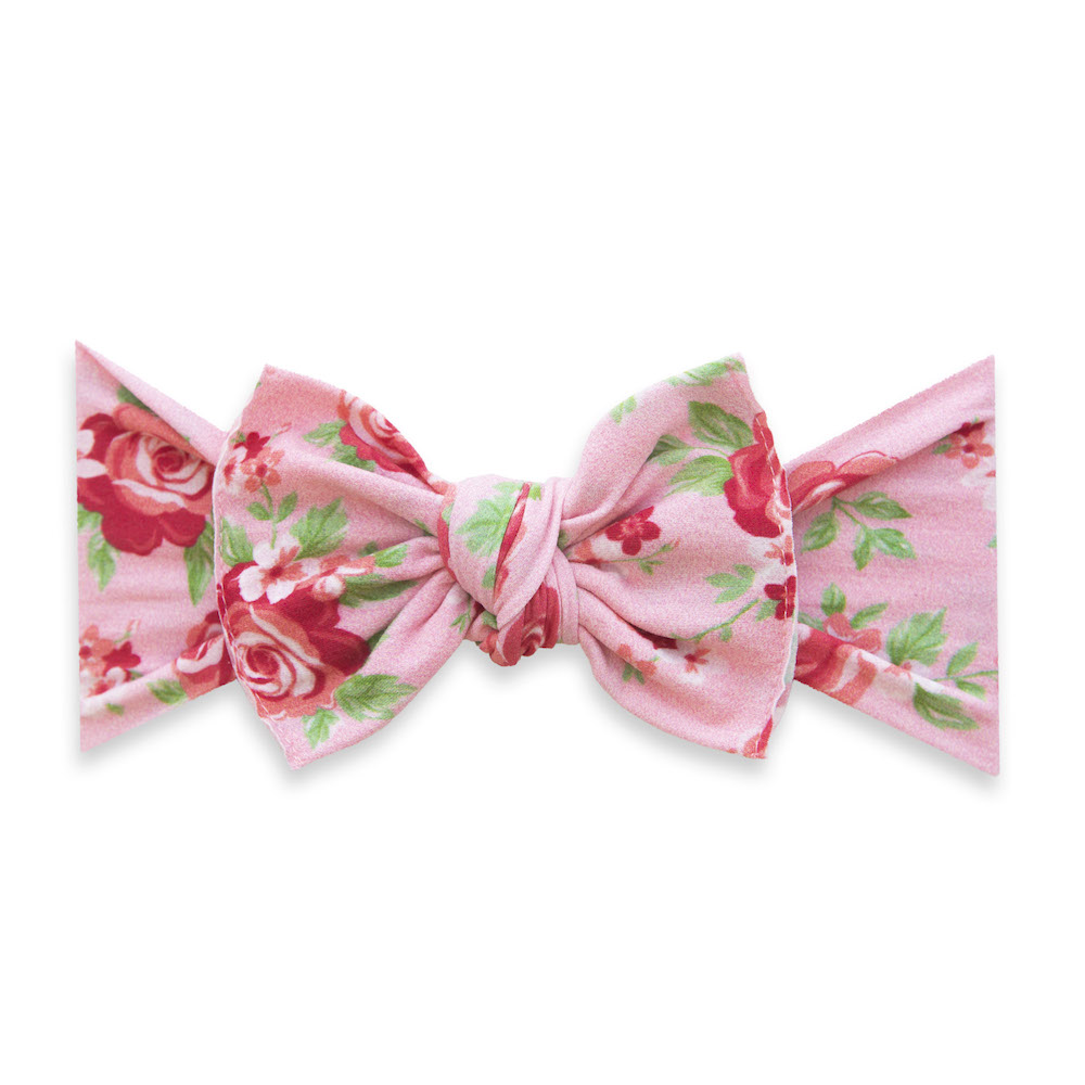 Baby Bling Bows Printed Knot Headband - Love Bouquet
