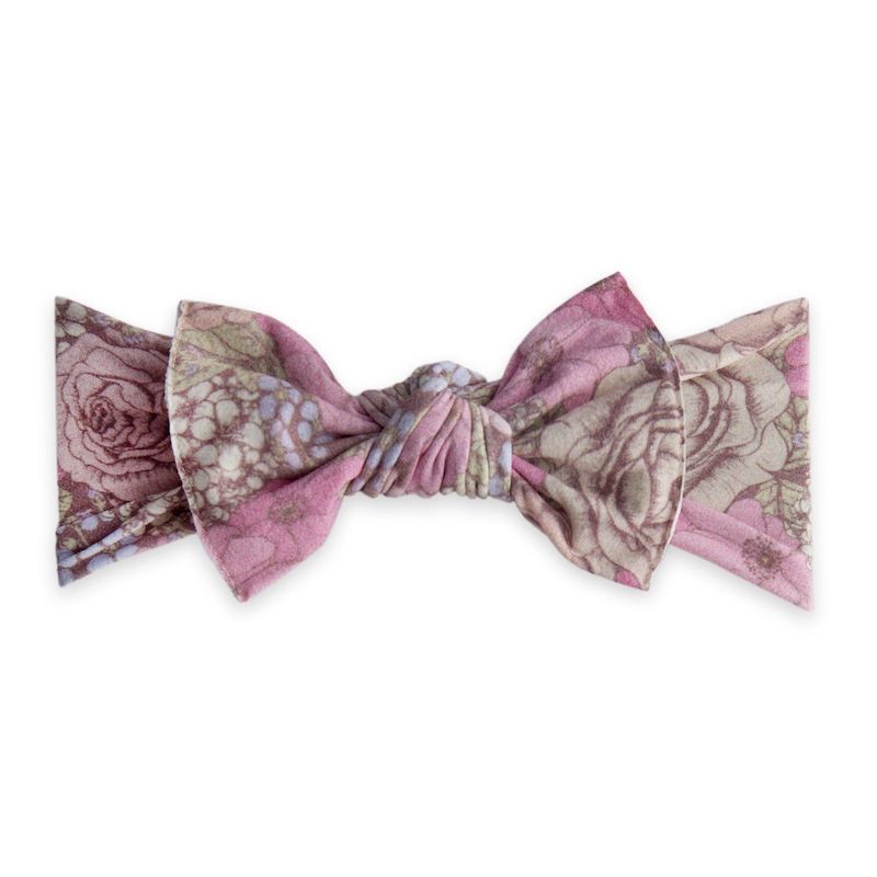 Baby Bling Bows Printed Knot Headband - Lavender Field