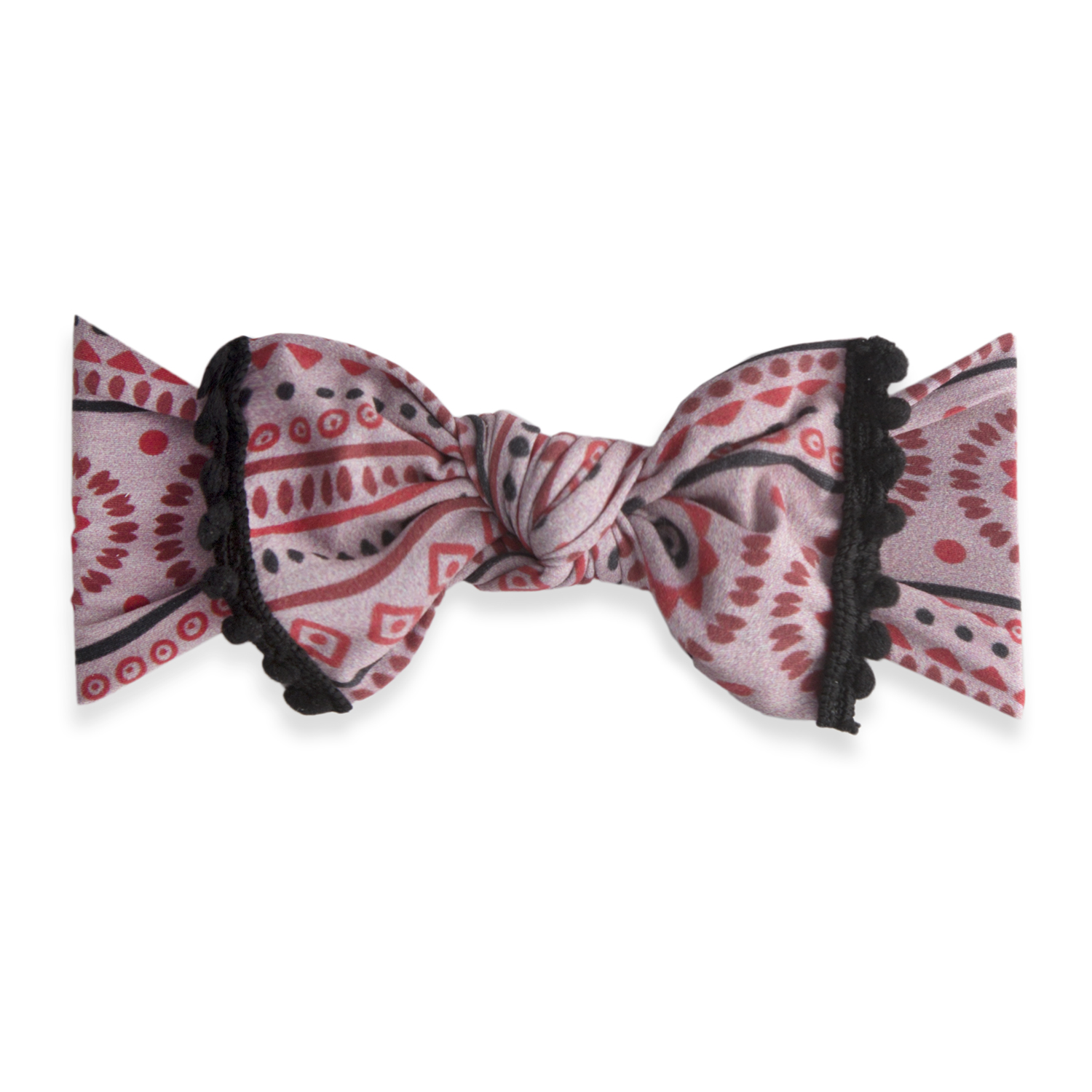 Baby Bling Bows Trimmed Printed Knot Headband - Sienna Textile