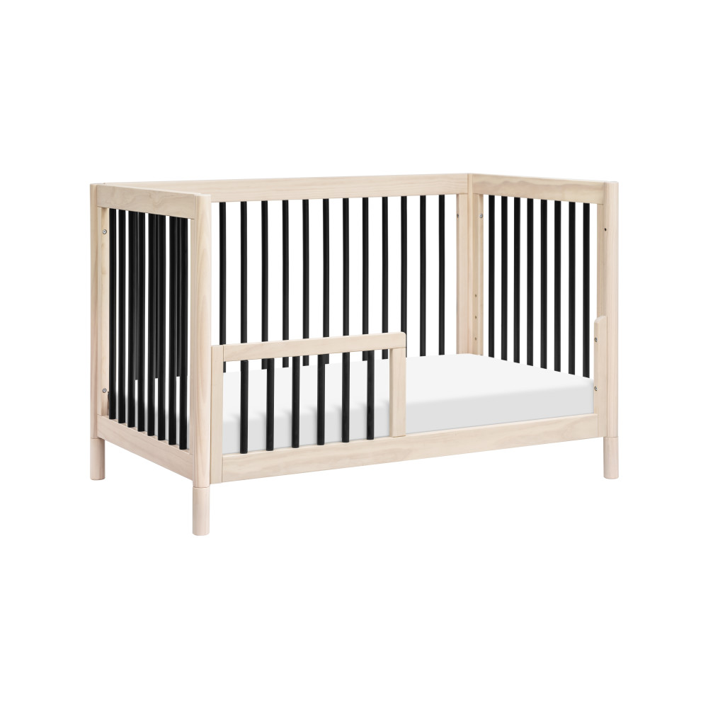 BabyLetto Gelato Convertible Crib - Washed Natural / Black