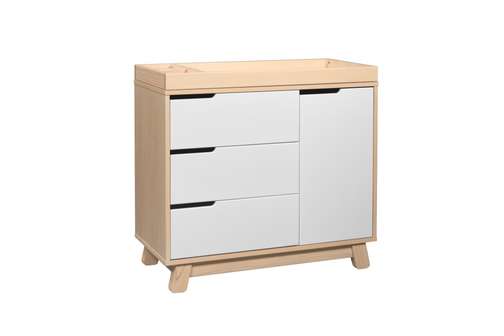 Babyletto Hudson Dresser Changer, Washed Natural with White