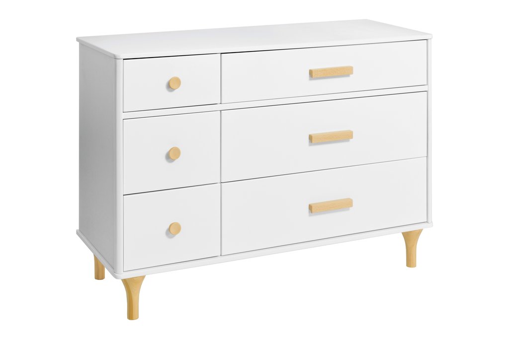 BabyLetto Lolly 6 Drawer Dresser in White / Natural