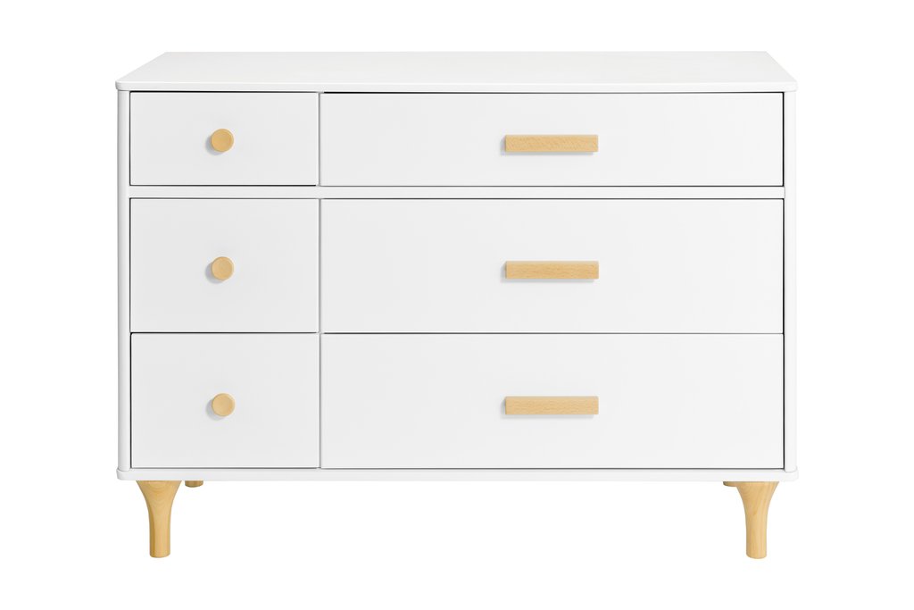 BabyLetto Lolly 6 Drawer Dresser in White / Natural