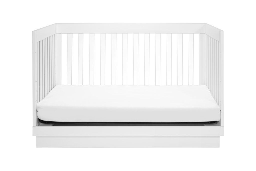 BabyLetto Harlow 3-in-1 Convertible Crib - White / Acrylic