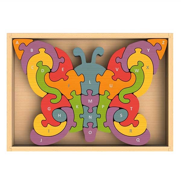 BeginAgain Butterfly A-Z Puzzle