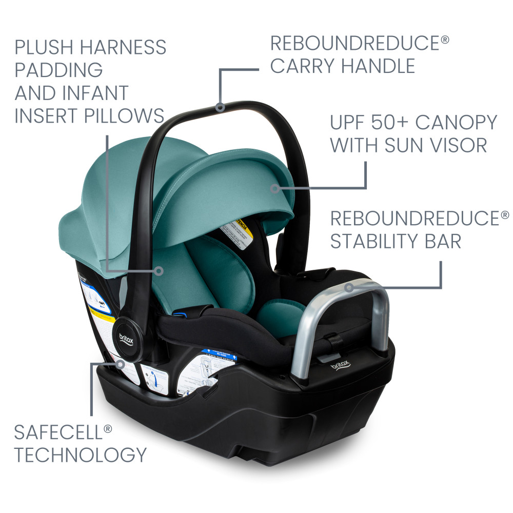 Britax Willow S Infant Car Seat - Jade Onyx