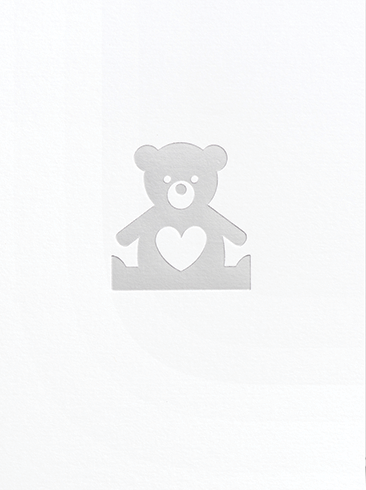Calypso Teddy Bear Baby Shower Card