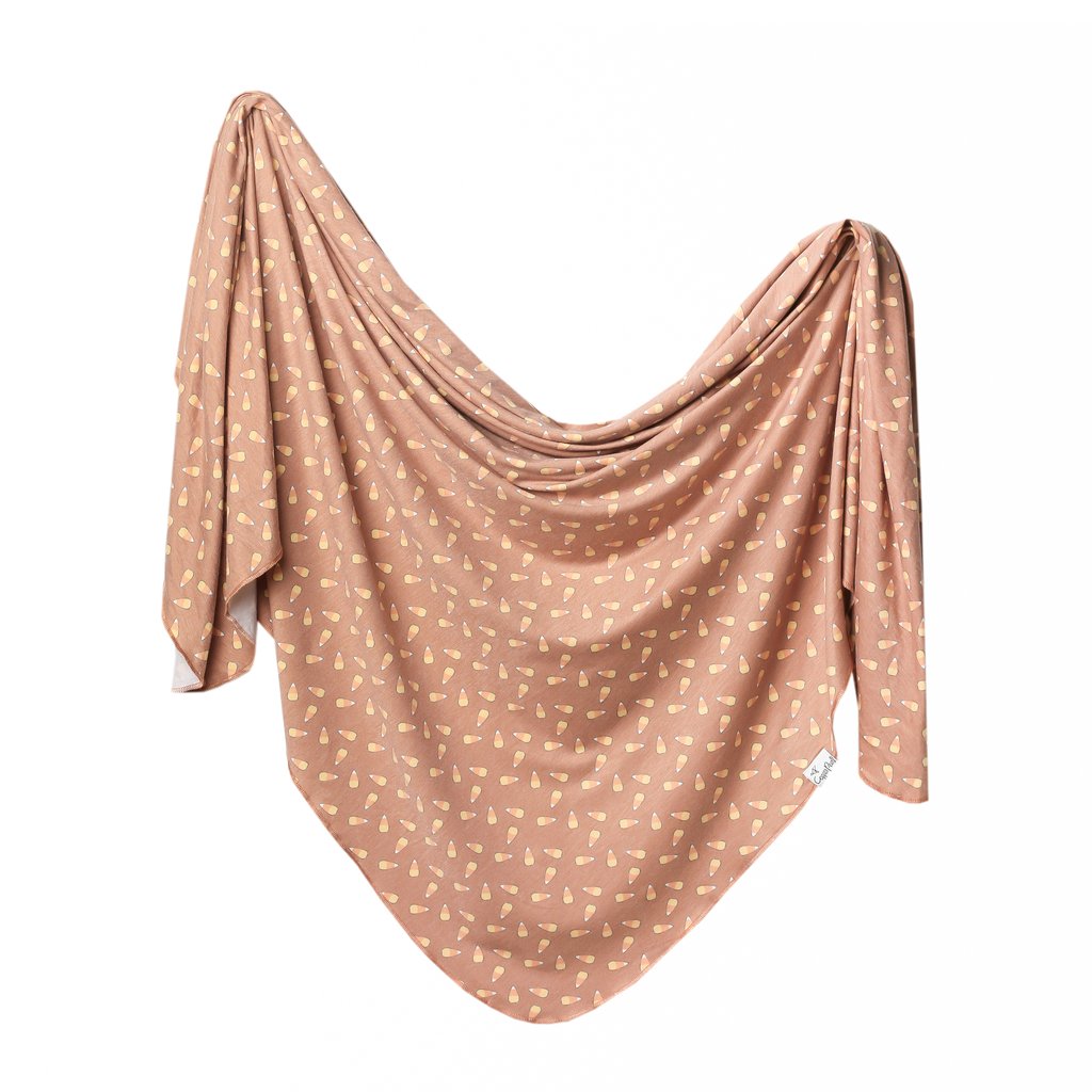 Copper Pearl Treat Knit Swaddle Blanket