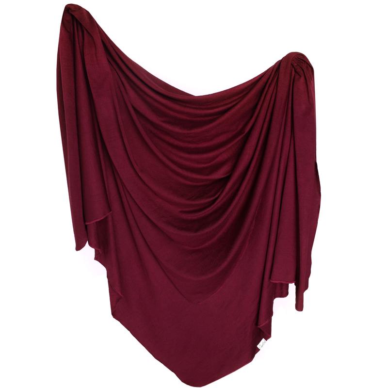 Copper Pearl Ruby Knit Swaddle Blanket