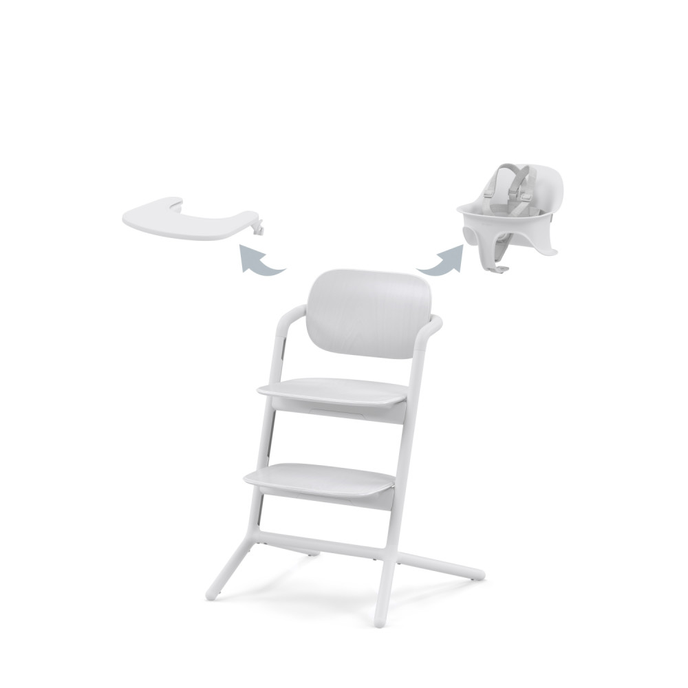 Cybex LEMO 2 High Chair 3-in-1 Set - All White