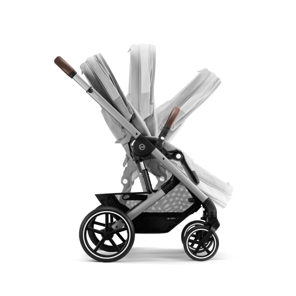 Cybex Balios S Lux 2 Stroller - Lava Grey w/ Silver Frame