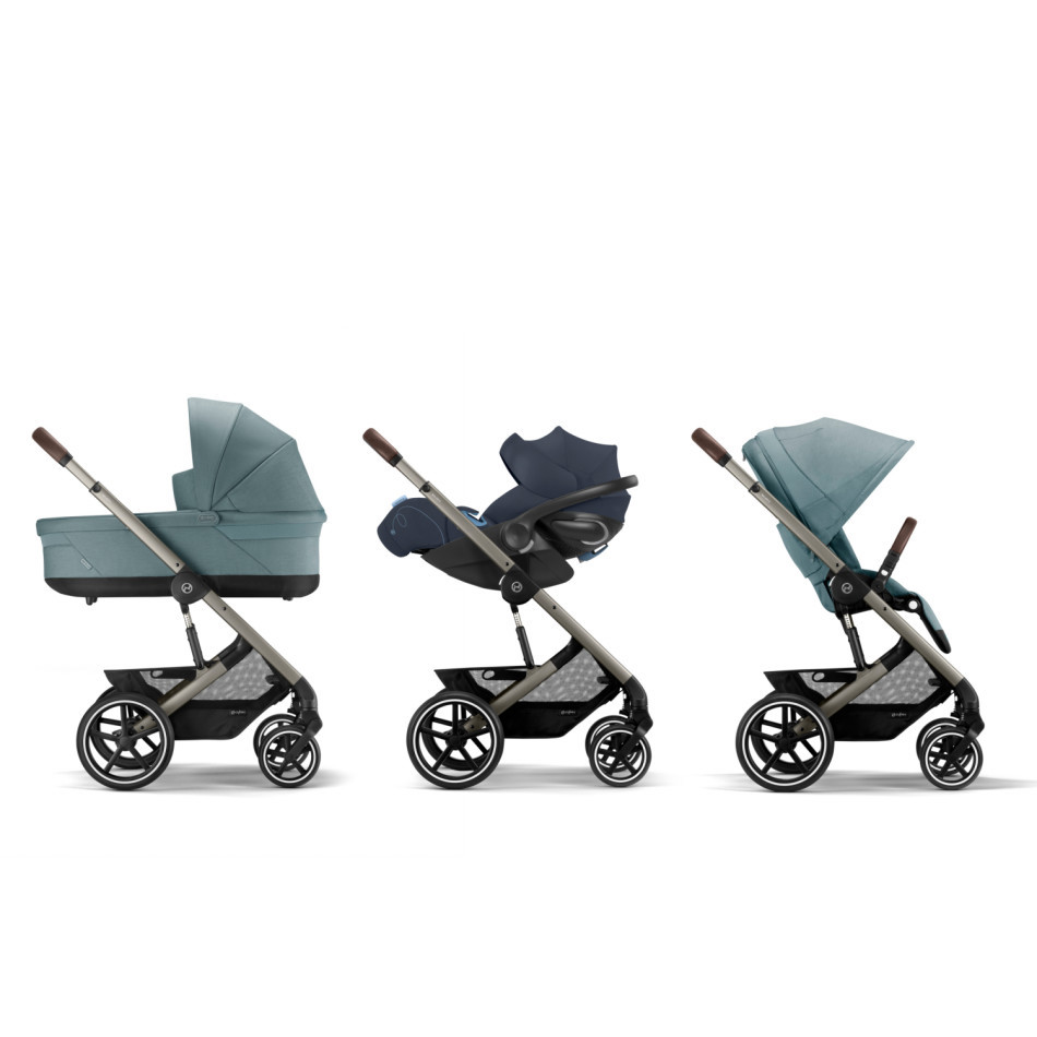 Cybex Balios S Lux 2 Stroller - Sky Blue w/ Taupe Frame