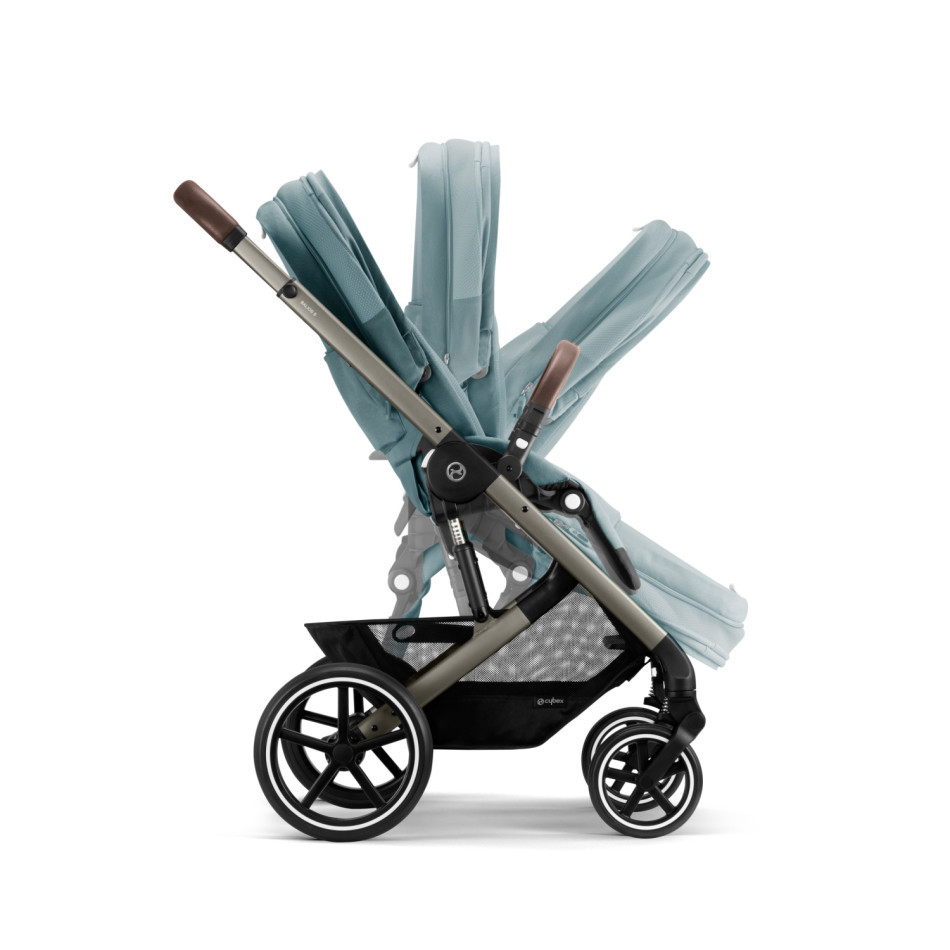 Cybex Balios S Lux 2 Stroller - Sky Blue w/ Taupe Frame