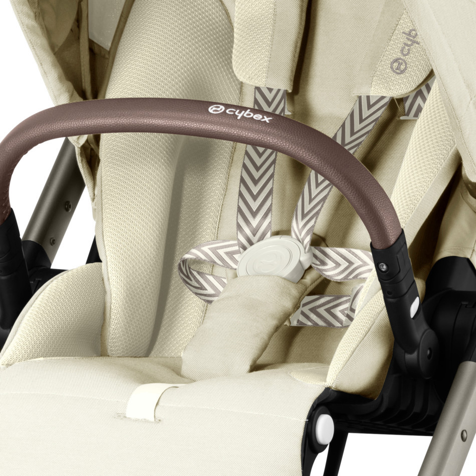 Cybex Balios S Lux 2 Stroller - Seashell w/ Taupe Frame