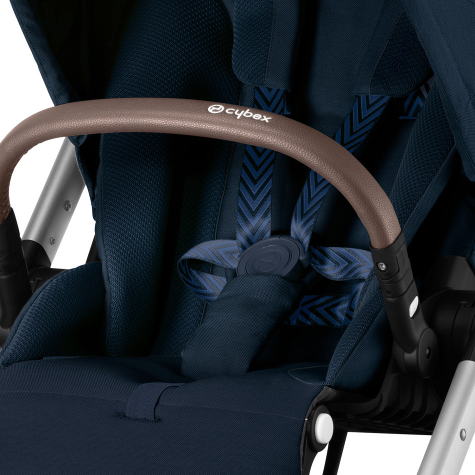 Cybex Balios S Lux 2 Stroller - Ocean Blue w/ Silver Frame