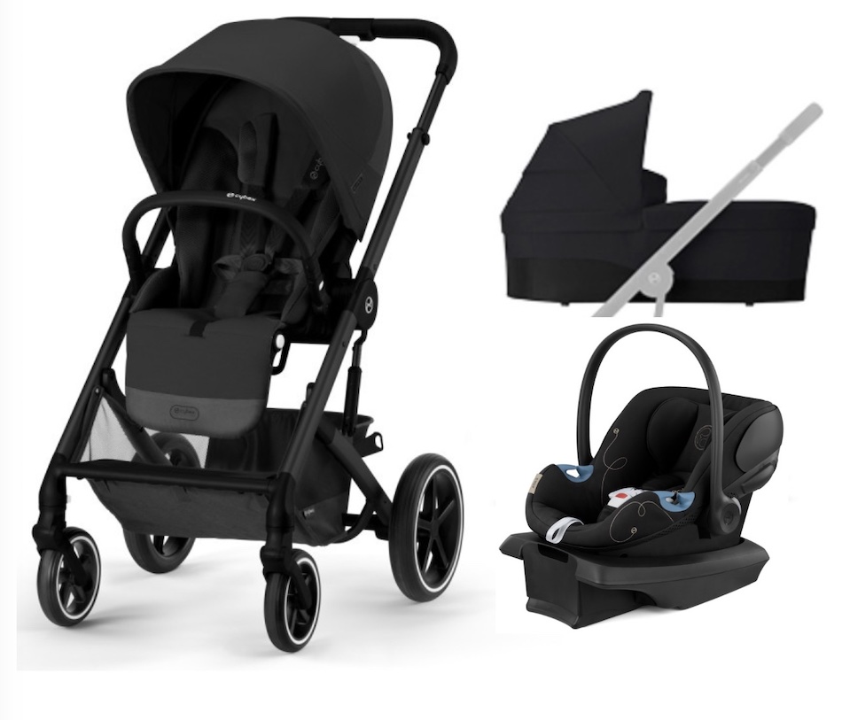 Cybex Balios S Lux + Cot S Lux + Aton G - All Black