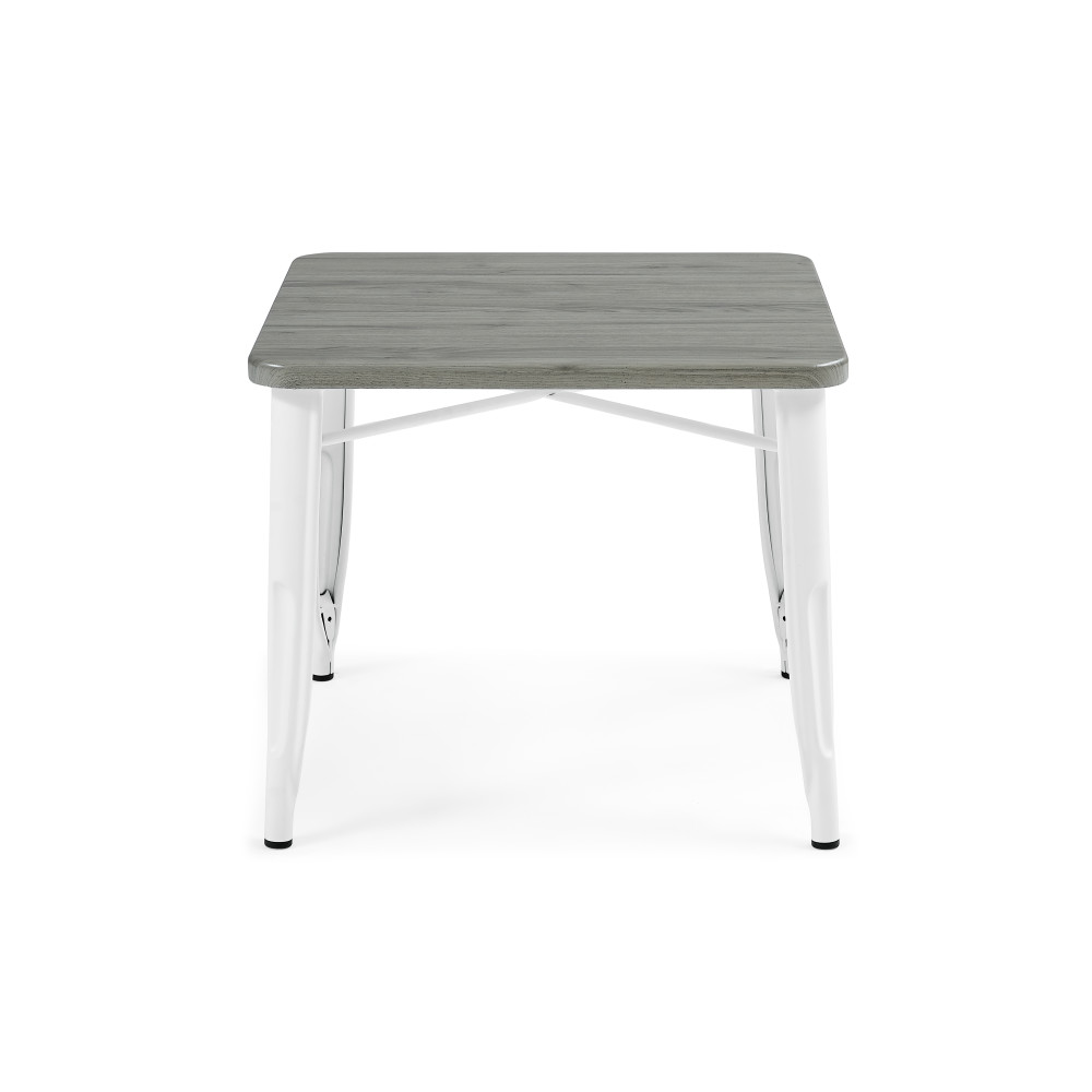 Delta Children Bistro Table & Chair Set - White / Grey Barnboard