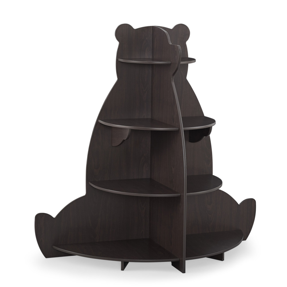 Delta Children Bear Bookcase - Crafted Walnut