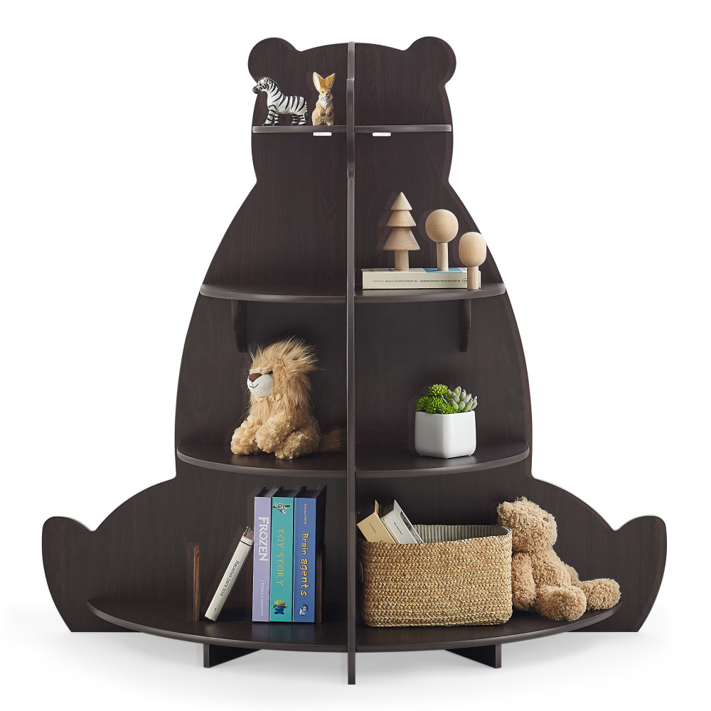 Delta Children Bear Bookcase - Crafted Walnut