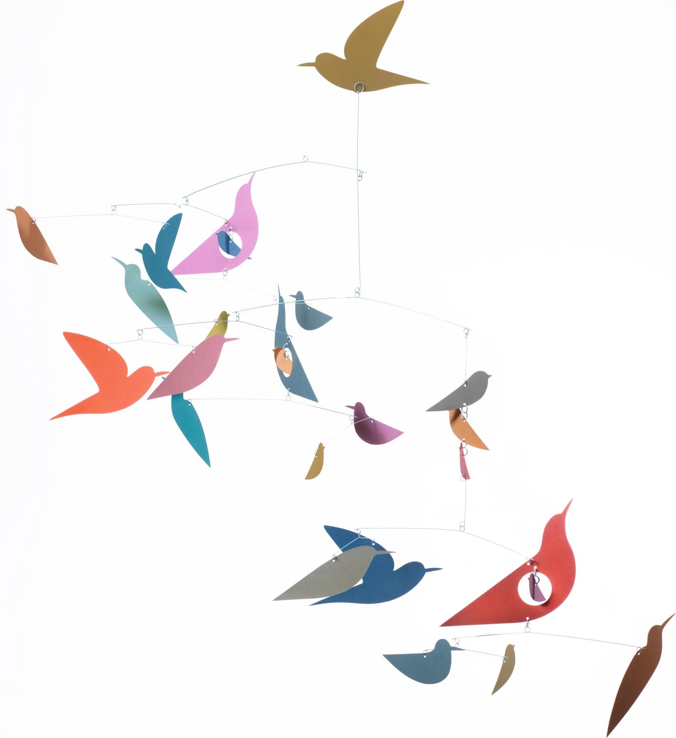 Djeco Multicolored Paper Birds Mobile