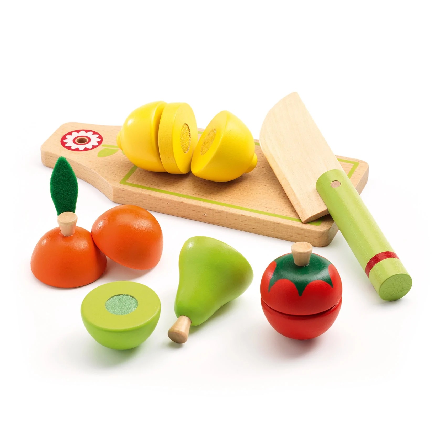 Djeco Cutting Fruit and Vegetables Role Play Set