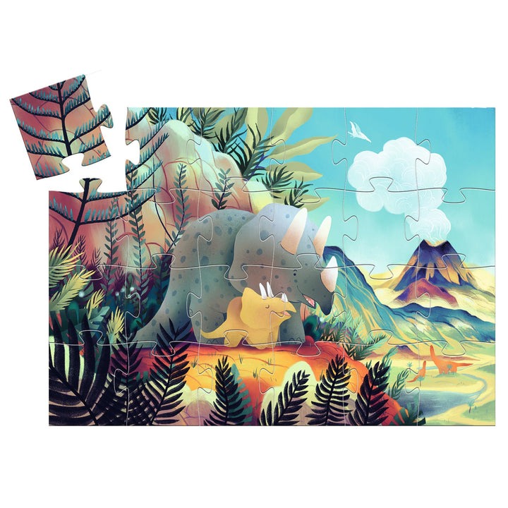 Djeco Teo the Dinosaur Silhouette Jigsaw Puzzle