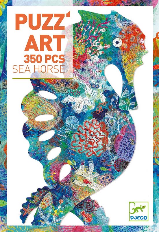 Djeco Sea Horse Puzz'Art Shaped Jigsaw Puzzle