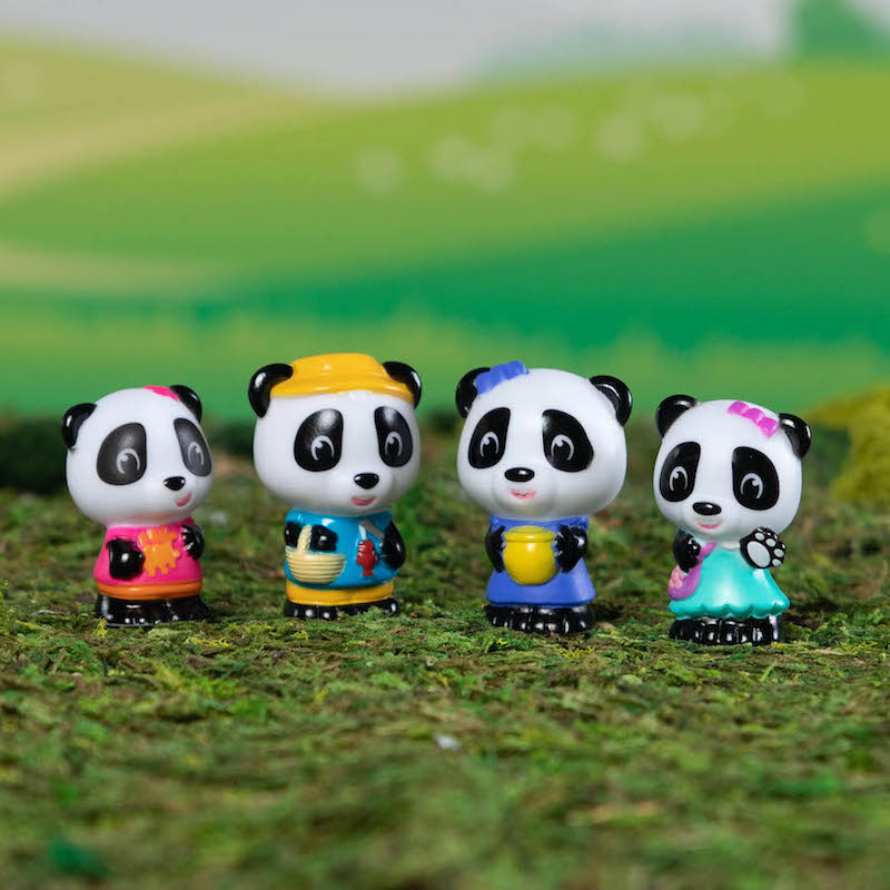 Fat Brain Toys Timber Tots Panda Family