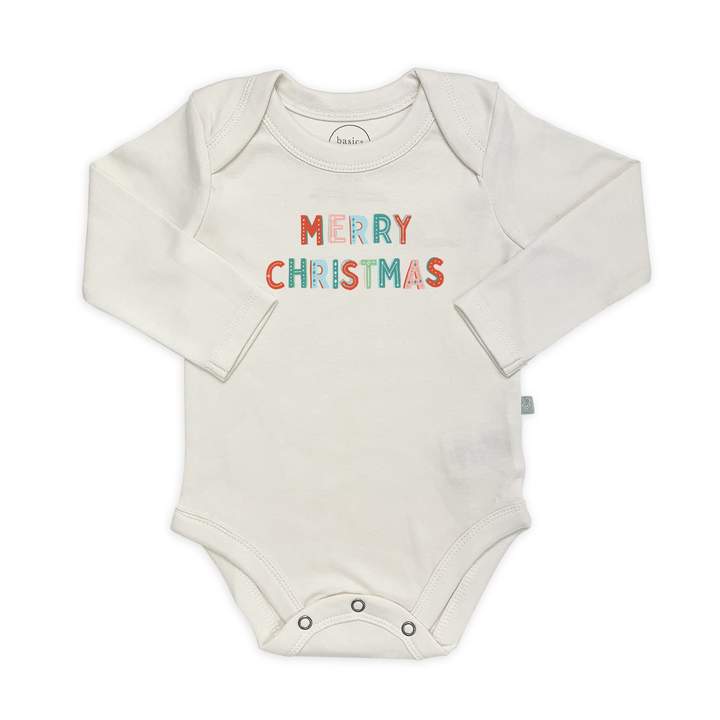 Finn + Emma Long Sleeve Merry Christmas Bodysuit - 6-9 Months