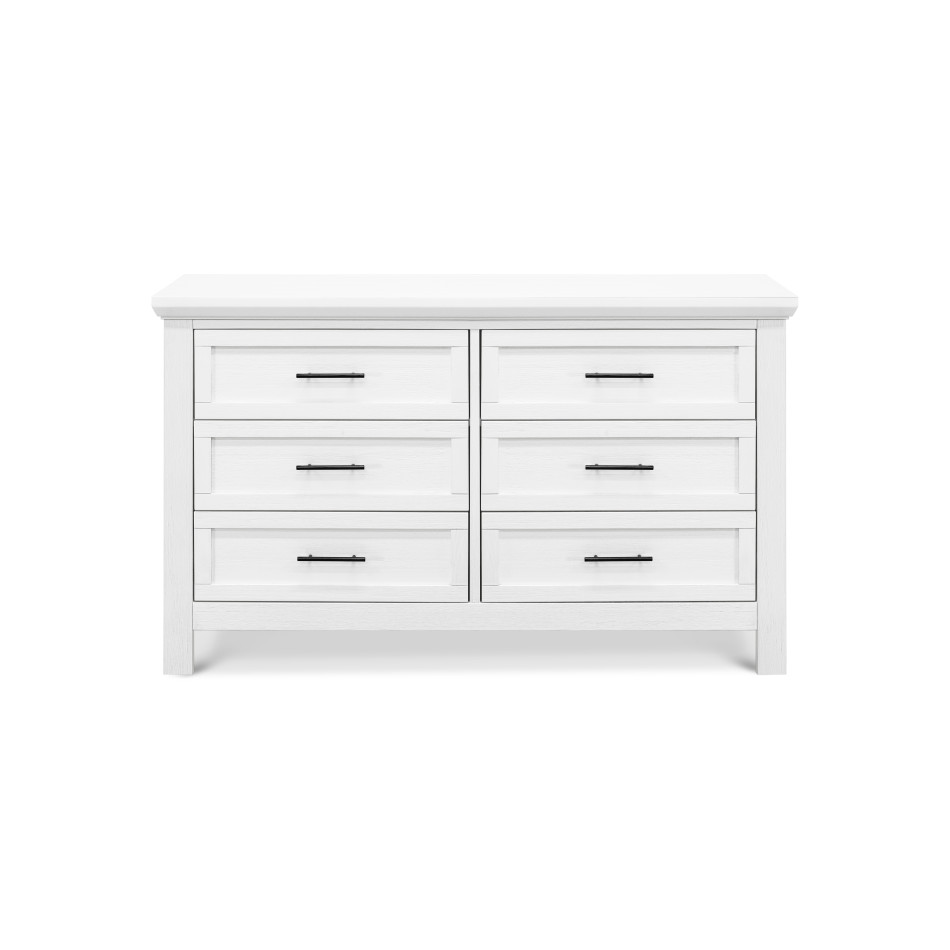 Franklin and Ben Emory Farmhouse 6 Drawer Dresser - Linen White
