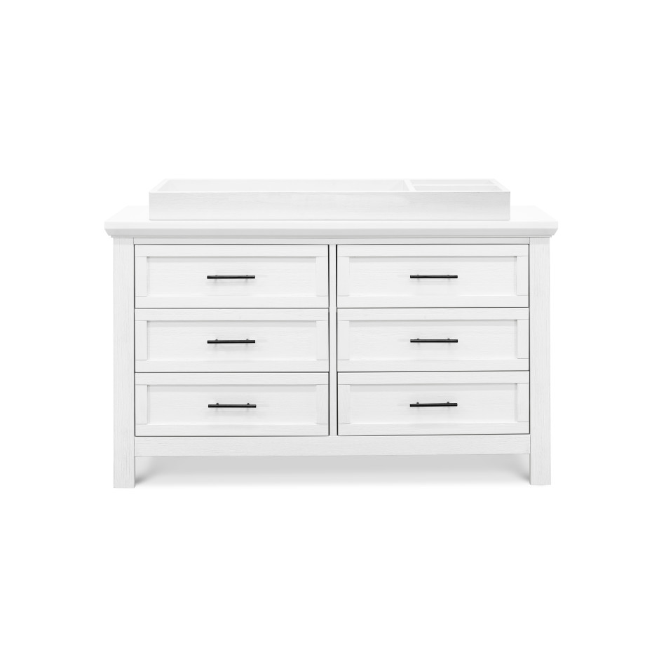 Franklin and Ben Emory Farmhouse 6 Drawer Dresser - Linen White