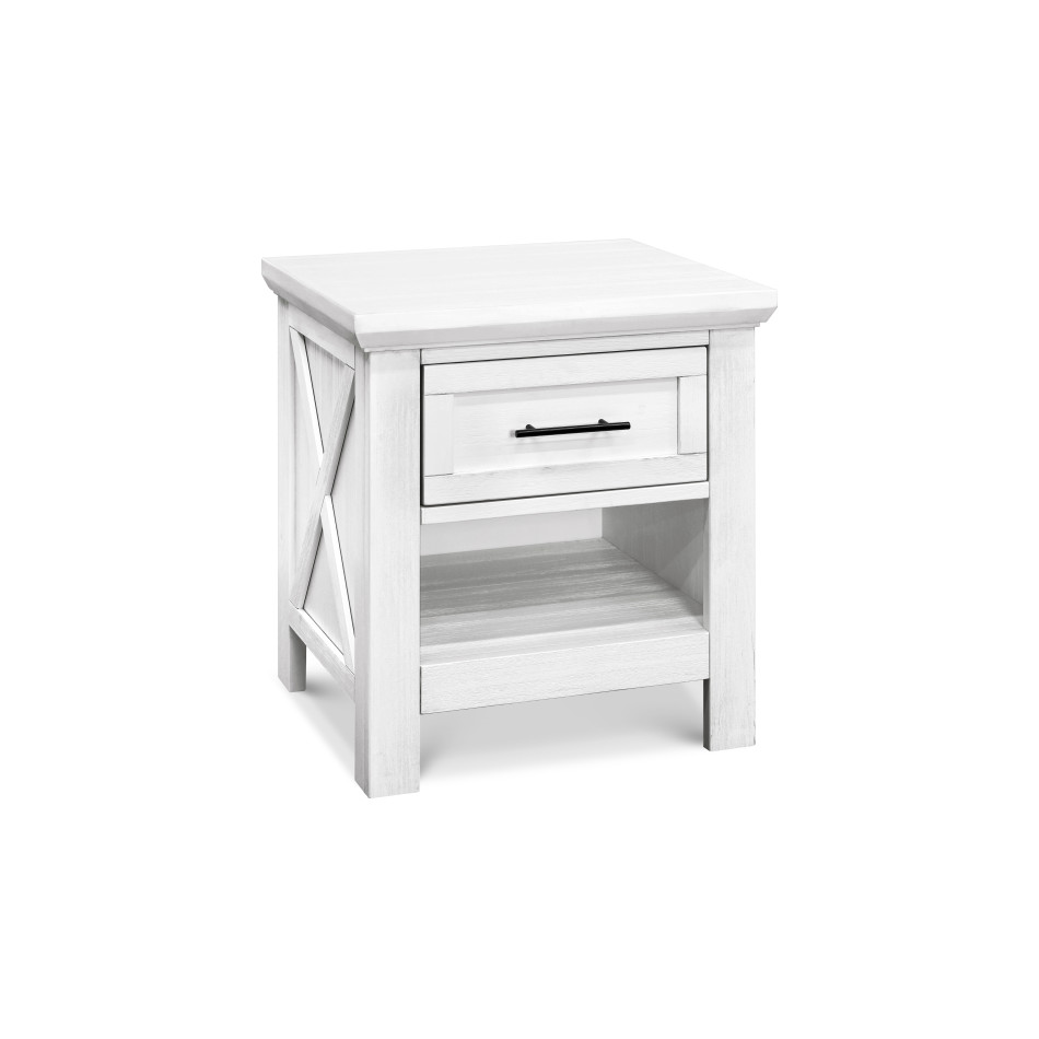 Franklin and Ben Emory Farmhouse Nightstand - Linen White