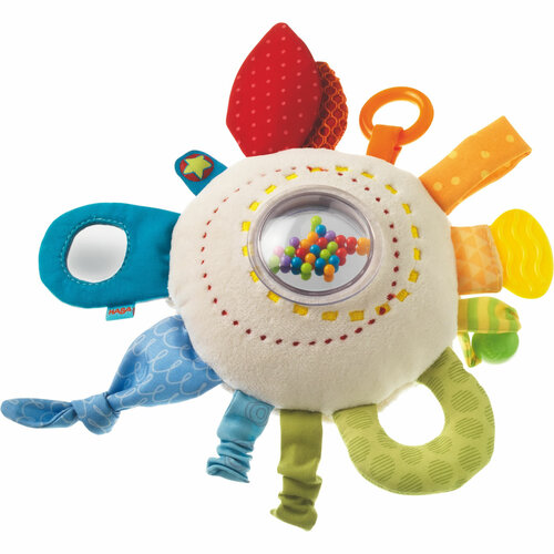 HABA Teether Cuddly Rainbow Round Activity Toy