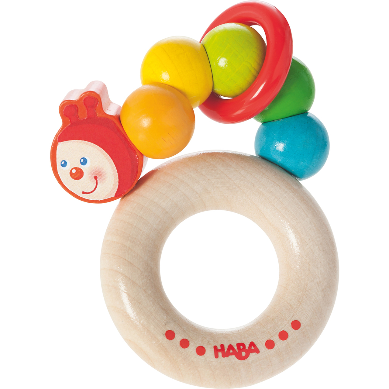 HABA Rainbow Catepillar Clutching Toy