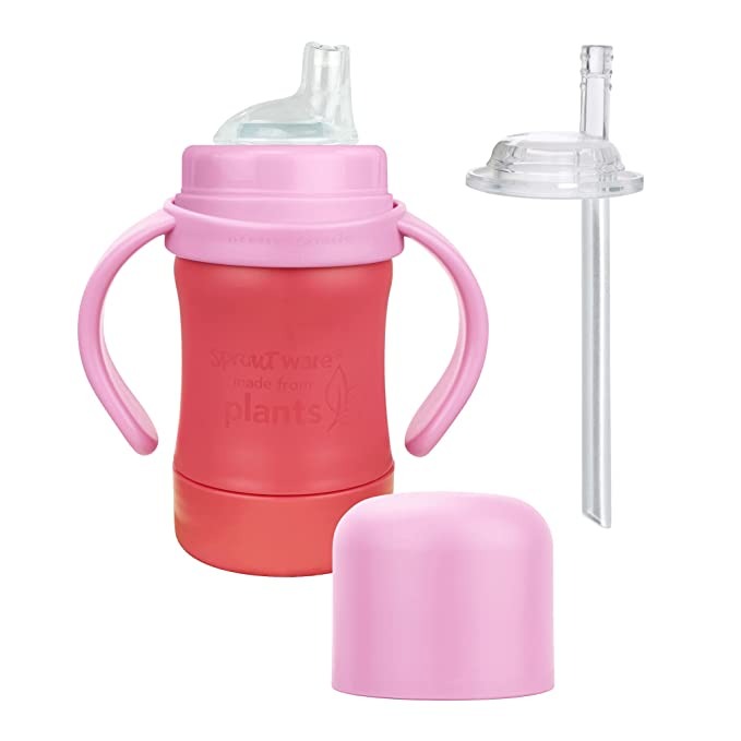 IPlay Sprout Ware Sip & Straw Cup - Pink