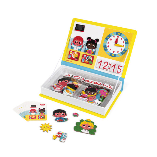 Janod Toys Learn to Tell The Time Magneti'book