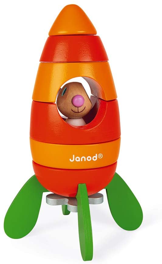 Janod Toys Lapin - Magnetic Carrot Rocket Kit
