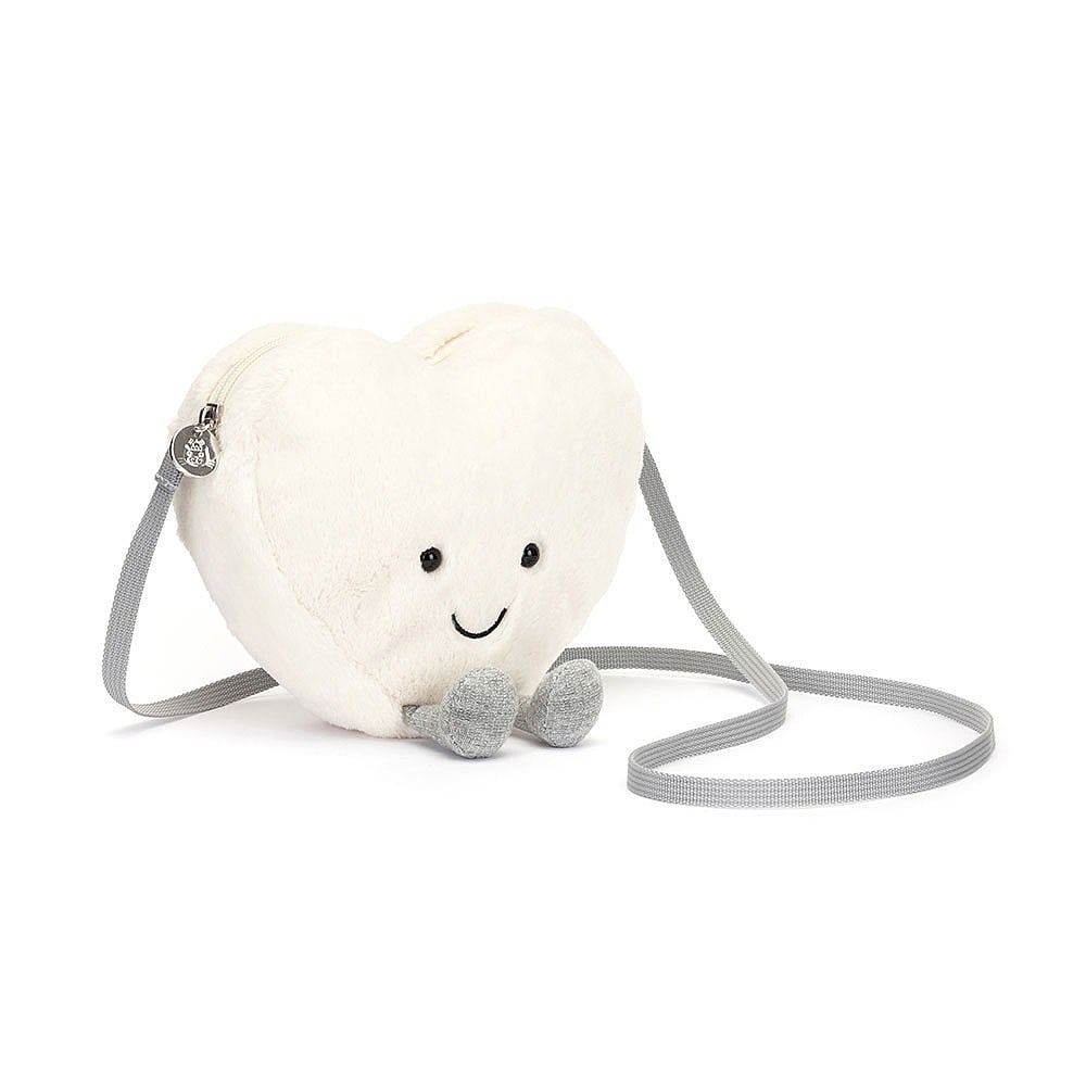 Jellycat Amuseables Cream Heart Bag